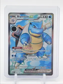BLASTOISE EX 2023 POKEMON S&V-151 ULTRA RARE A 184/165 Q4767 - Image 1