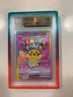 Pokemon Pikachu EX 277/217 Ascended BGS 10 Pristine (WITH COSMIC GRADEDGUARD) - Image 1