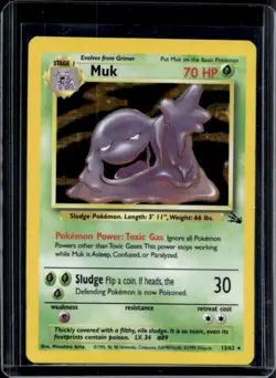 1999 Pokemon Fossil Muk #13/62 - Image 1