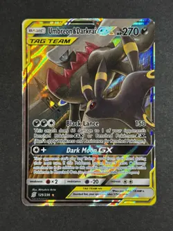 Umbreon & Darkrai GX 125/236 Unified Minds Ultra Rare Pokemon TCG NM/MINT - Image 1