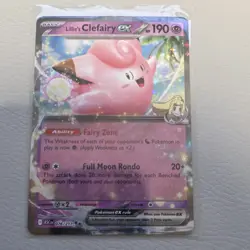 Pokemon TCG Lillie's Clefairy EX Holo Double Rare EN Sv09 056/159 Basic 190HP - Image 1