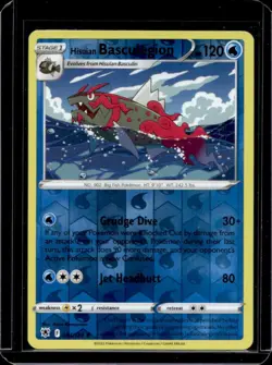 2022 Pokemon SWSH Astral Radiance Hisuian Basculegion Reverse Holo #044/189 - Image 1