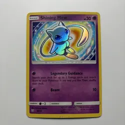 2017 POKEMON SUN & MOON SHINING LEGENDS 40 SHINING MEW-HOLO - Image 1