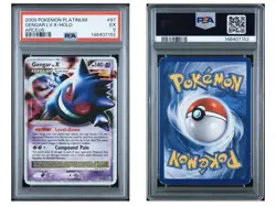 Pokemon Platinum Arceus Gengar LV.X 97/99 Holo Level-Up EX PSA 5 - Image 2