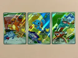 Pokemon First Partner Illustration Kanto Gen 1 Set - Image 1