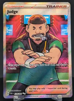 Pokemon Judge #228/091 English Paldean Fates Ultra Rare Full Art - Image 1