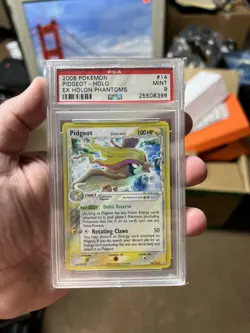 Pokemon PSA 9 MINT Pidgeot 14/110 EX Holon Phantoms Holofoil Rare 2006 - Image 1