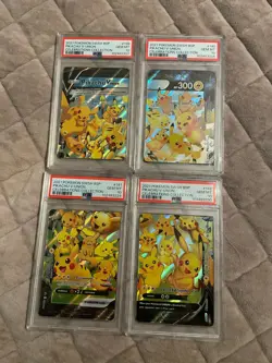 SEQUENTIAL PSA 10 Pikachu 2021 Pokemon Celebrations SWSH V-Union Set - Image 1