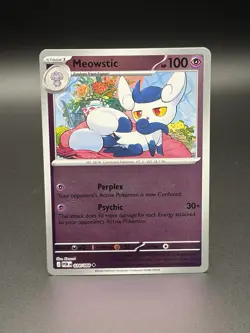 Meowstic 34/88 Reverse Holo Perfect Order English TCG Pokemon NM/MINT - Image 1