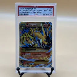 2014 Pokemon XY Flashfire - M Charizard EX Holo Ultra Rare 107/106 - PSA 8 NM-MT - Image 1