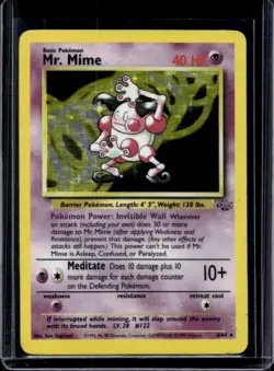 1999 Pokemon Jungle Mr. Mime #6/64 - Image 1