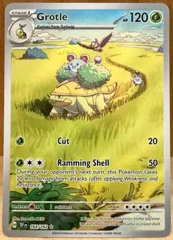 Grotle 164/162 Sv06: Temporal Forces Illustration Rare Full Art Holo Pokemon TCG - Image 1