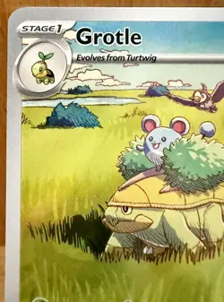 Grotle 164/162 Sv06: Temporal Forces Illustration Rare Full Art Holo Pokemon TCG - Image 2