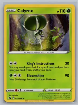 Calyrex 017/159 Holo R Crown Zenith Pokemon Holo NM/M - Image 1