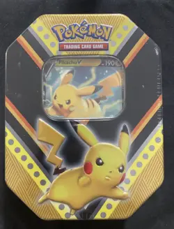 Pokemon SHSW V Powers Pikachu Tin Factory New Sealed - Image 1