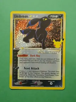 Pokemon Sword & Shield Celebrations Umbreon Star 17/17 Classic Collection - Image 1