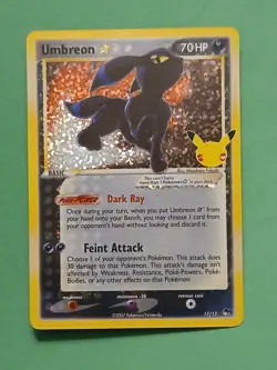 Pokemon Sword & Shield Celebrations Umbreon Star 17/17 Classic Collection - Image 3