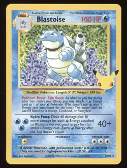 2021 Pokemon SWSH Celebrations Blastoise #2/102 - Image 1