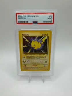 2000 POKEMON NEO GENESIS #70 PIKACHU PSA 9 - Image 1