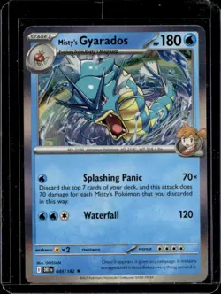 2025 Pokemon Destined Rivals Misty's Gyarados #049/182 - Image 1