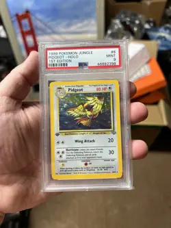 Pokemon Pidgeot Jungle 1st Edition Holo Rare #8 PSA 9 Mint - Image 1