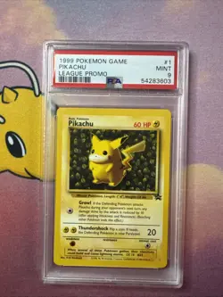 1999 Pokemon League Pikachu Promo PSA 9 - Image 1