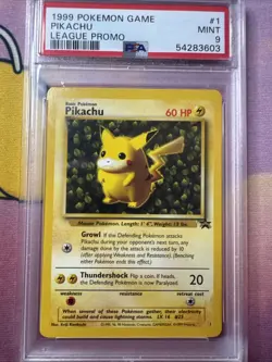 1999 Pokemon League Pikachu Promo PSA 9 - Image 2