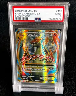2016 M CHARIZARD EX • PSA 9 • EVOLUTIONS • 101/108 • ULTRA RARE - HOLO • POKEMON - Image 2