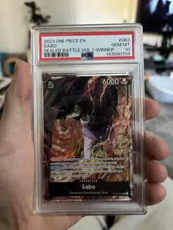 2023 One Piece Promos Sabo Sealed Battle Vol.1-Winner PSA 10 #083 - Image 1