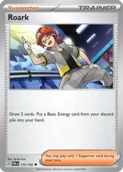 Roark - 173/182 - Uncommon - Reverse Holo NM, English Pokemon Paradox Rift - Image 1
