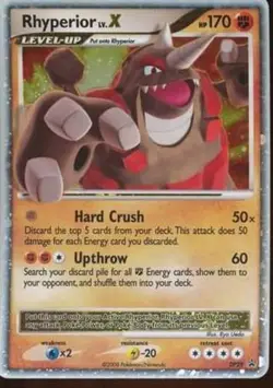 Rhyperior LV.X - DP29 - Promotional DMG, English Pokemon Promos - Image 1