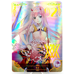 Zero Two SSR - Darling in the Franxx - Goddess Story Anime Waifu Trading Card - Image 1