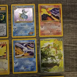 Pokemon 12 Card Lot. Rare Promo Venusaur. Giovanni. Legendary Birds Black Stars. - Image 3