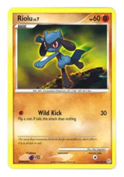 Riolu - 61/130 - Uncommon NM, English Pokemon Diamond and Pearl - Image 1