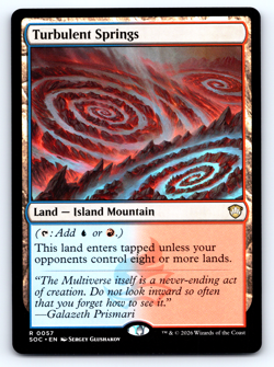 Turbulent Springs Land - Secrets of Strixhaven Commander - MTG - Image 1