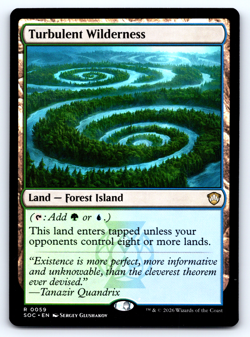 Turbulent Wilderness Land - Secrets of Strixhaven Commander - MTG - Image 1