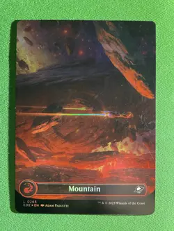 Mountain 0265 Full Art Foil Land Edge Of Eternities EOE MTG Magic The Gathering - Image 1