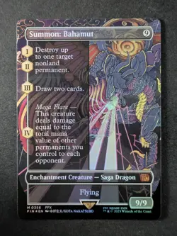 2025 Magic: The Gathering SUMMON: BAHAMUT #0356 Final Fantasy Foil Mythic Rare - Image 1
