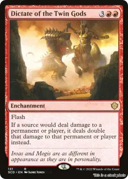 Dictate of the Twin Gods MTG Starter Commander Decks Rare NM Pck Fresh - Image 1