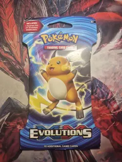 Pokemon TCG XY Evolutions 1 Sleeved Booster Pack FACTORY SEALED Raichu Art - Image 1