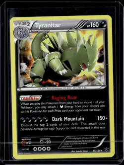 Tyranitar - 56/124 / XY - Fates Collide 2016 LP / Pokemon TCG - Image 1