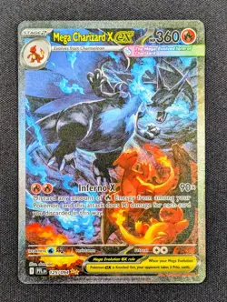 Pokemon Mega Charizard X ex 125/094 Phantasmal Flames PFL SIR Full Art Holo NM - Image 1