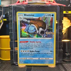 Blastoise Pokemon Go Holo Pokemon TCG 017/078 Rare - Image 1
