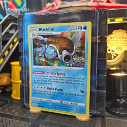 Blastoise Pokemon Go Holo Pokemon TCG 017/078 Rare - Image 2