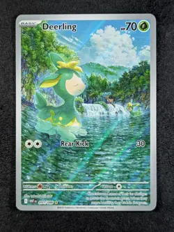 2025 Pokemon DEERLING #091/086 White Flare Illustration Rare English - Image 1