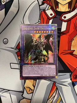 Yugioh Red-Eyes Dark Dragoon RA02-EN021 - Quarter Century Secret Rare QCR QCSR - Image 1