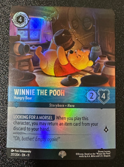Disney Lorcana Winterspell Winnie The Pooh Hungry Bear 217/204 Epic - Image 1