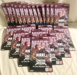 UNION ARENA TCG: Nikke Goddess of Victory Sleeved Booster Packs Sealed Lot Of 23 - Image 1