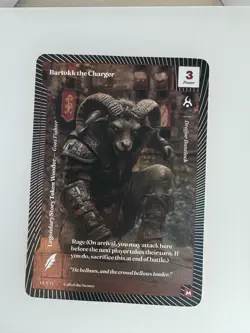 Wonders of The First Bartokk the Charger Foil Mythic Rare Call Of Stones - Image 1