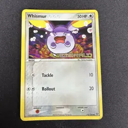 Whismur 73/106 EX Emerald Reverse Holo Common Stamped Pokemon Card - MP - Image 1